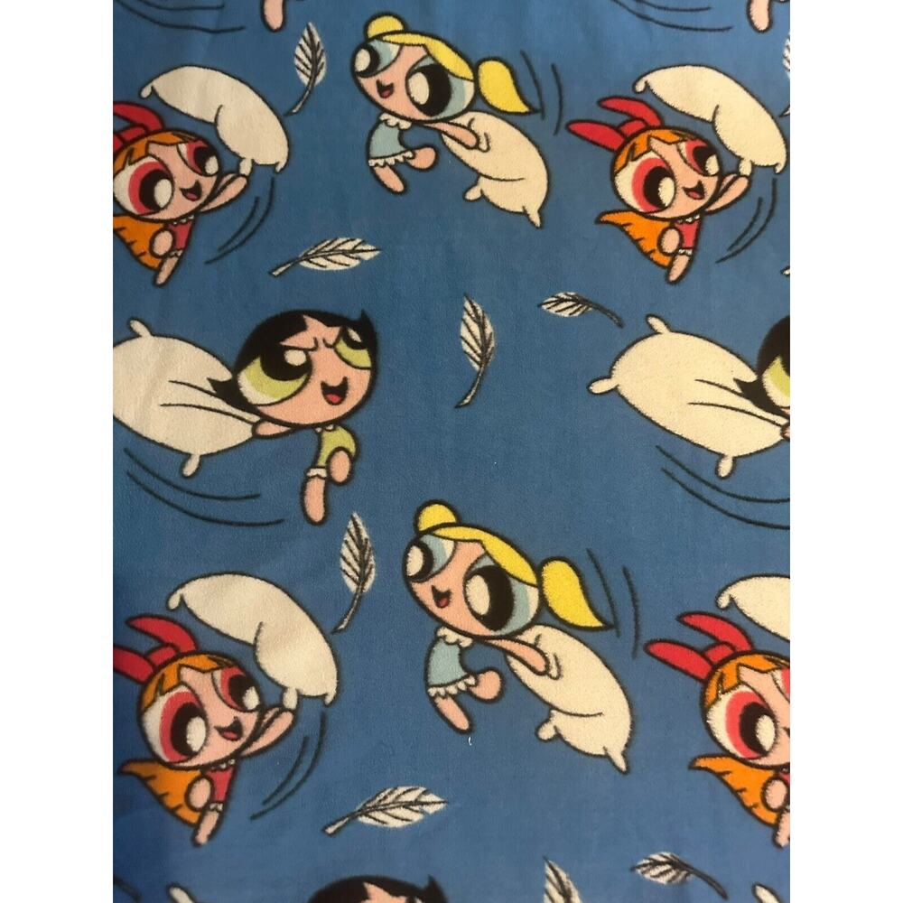 Y2K Power Puff Girls Blanket Lap Throw Fleece Graphic Cartoon Network 4’ X 5’ - Picture 3 of 6